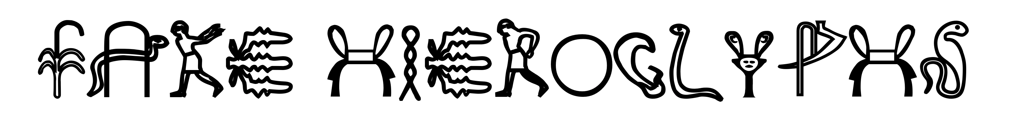 Fake Hieroglyphs